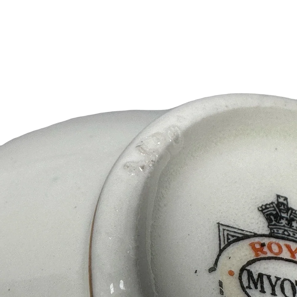 Royal Myotts Crown Chelsea Bird Green Tea Cups and Saucers Set of 6 England‎